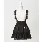 サス付きハートバックルレースアップリボンスカート 量産型 地雷系 夢展望 | DearMyLove | 詳細画像18