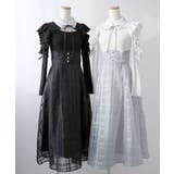 デコルテオープンシアーチェックスカートドッキングワンピース【大きいサイズあり】 … | DearMyLove | 詳細画像6 