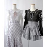 【4Lー5L】ショルダーレースフリル丸襟ブラウス 韓国 夢展望 | 夢展望 | 詳細画像10 