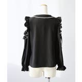 【4Lー5L】ショルダーレースフリル丸襟ブラウス 韓国 夢展望 | 夢展望 | 詳細画像14 