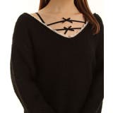 バックビックリボンゆるニットトップス 韓国 夢展望 | 夢展望 | 詳細画像17 