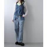 デニムペプラムキャミビスチェ 韓国 夢展望 | 夢展望 | 詳細画像12 