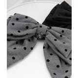 オリジナルハートチャーム付きビッグリボンドットバレッタ 量産型 地雷系 夢展望 | DearMyLove | 詳細画像3 