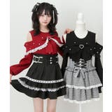 キラキラハートリボンオフショルニット 量産型 地雷系 夢展望 | DearMyLove | 詳細画像7 