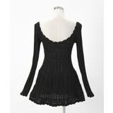 リボン付総レースニットフレアワンピース 韓国 夢展望 | 夢展望 | 詳細画像21 