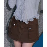 スカート見え×ショートパンツ ベルト付ハイウエストカーゴスカパン 韓国 夢展望 | 夢展望 | 詳細画像10