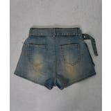 スカート見え×ショートパンツ ベルト付ハイウエストカーゴスカパン 韓国 夢展望 | 夢展望 | 詳細画像25