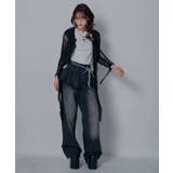 フリルレイヤードY2Kバギーデニムパンツ 韓国 夢展望 | 夢展望 | 詳細画像8