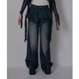 フリルレイヤードY2Kバギーデニムパンツ 韓国 夢展望 | 夢展望 | 詳細画像13