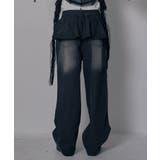 フリルレイヤードY2Kバギーデニムパンツ 韓国 夢展望 | 夢展望 | 詳細画像14