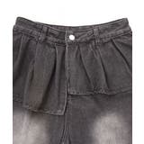 フリルレイヤードY2Kバギーデニムパンツ 韓国 夢展望 | 夢展望 | 詳細画像21