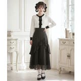 ビッグリボン×バックティアードアシメフリルハイウエストロングフレアスカート【大き… | DearMyLove | 詳細画像7 