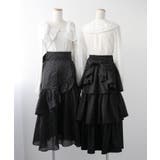 ビッグリボン×バックティアードアシメフリルハイウエストロングフレアスカート【大き… | DearMyLove | 詳細画像9 