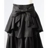 ビッグリボン×バックティアードアシメフリルハイウエストロングフレアスカート【大き… | DearMyLove | 詳細画像15 