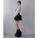 地雷系十字架パーツ付フリルインナーパンツティアードスカパン【スカート】 韓国 夢… | 夢展望 | 詳細画像5 