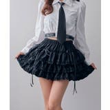 地雷系十字架パーツ付フリルインナーパンツティアードスカパン【スカート】 韓国 夢… | 夢展望 | 詳細画像6 