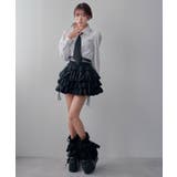 地雷系十字架パーツ付フリルインナーパンツティアードスカパン【スカート】 韓国 夢… | 夢展望 | 詳細画像7 