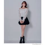 オフショルレースシアーブラウス シャーリングトップス 韓国 | 夢展望 | 詳細画像2 