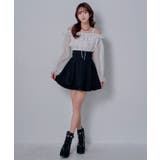 オフショルレースシアーブラウス シャーリングトップス 韓国 | 夢展望 | 詳細画像4 