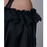 オフショルレースシアーブラウス シャーリングトップス 韓国 | 夢展望 | 詳細画像17 