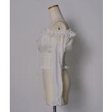 オフショルレースシアーブラウス シャーリングトップス 韓国 | 夢展望 | 詳細画像25 