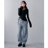 フードヘンリーネック脇シャーリングデザイン長袖リブカットソー 韓国 夢展望 | 夢展望 | 詳細画像7 