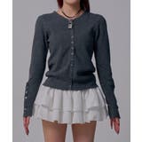 コンパクトボタンリブニットカーディガン 韓国 夢展望 | 夢展望 | 詳細画像11 