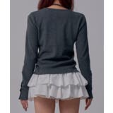 コンパクトボタンリブニットカーディガン 韓国 夢展望 | 夢展望 | 詳細画像12 