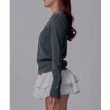 コンパクトボタンリブニットカーディガン 韓国 夢展望 | 夢展望 | 詳細画像13 