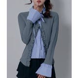 シャツレイヤードY2Kカーディガン風カットソートップス 韓国 夢展望 | 夢展望 | 詳細画像2 