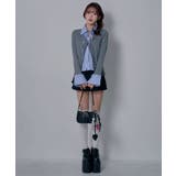 シャツレイヤードY2Kカーディガン風カットソートップス 韓国 夢展望 | 夢展望 | 詳細画像4 