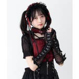 ゴシック十字架チョーカー風レースアームカバー付きブラウス 量産型 地雷系 | DearMyLove | 詳細画像14 