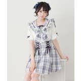 ハイウエストレースアップリボンセーラーワンピース 量産型 地雷系 | DearMyLove | 詳細画像2