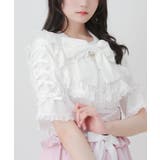 丸襟ヨークレースアップフリルリボンブラウス 量産型 地雷系 | DearMyLove | 詳細画像9