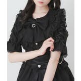 丸襟ヨークレースアップフリルリボンブラウス 量産型 地雷系 | DearMyLove | 詳細画像22