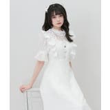 レースアップフリルパールネックレスロングワンピース 量産型 地雷系 | DearMyLove | 詳細画像2
