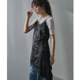 アシンメトリーレースサテンキャミ 韓国 夢展望 bohmal | 夢展望 | 詳細画像3