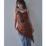 アシンメトリーレースサテンキャミ 韓国 夢展望 bohmal | 夢展望 | 詳細画像6