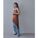 アシンメトリーレースサテンキャミ 韓国 夢展望 bohmal | 夢展望 | 詳細画像8