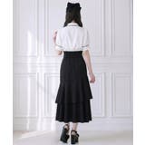 配色パイピングボウタイブラウス 韓国 夢展望 Rose | 夢展望 | 詳細画像3 