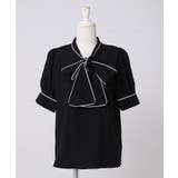 配色パイピングボウタイブラウス 韓国 夢展望 Rose | 夢展望 | 詳細画像17 