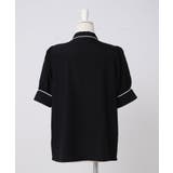 配色パイピングボウタイブラウス 韓国 夢展望 Rose | 夢展望 | 詳細画像18 