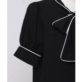 配色パイピングボウタイブラウス 韓国 夢展望 Rose | 夢展望 | 詳細画像22 