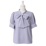 配色パイピングボウタイブラウス 韓国 夢展望 Rose | 夢展望 | 詳細画像25 