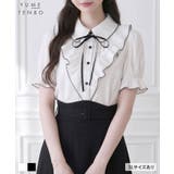 上品大人フリル半袖シャツブラウス 韓国 夢展望 Rose | 夢展望 | 詳細画像1 