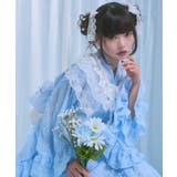 ドットチュールレースフリルマーメイド浴衣3点セット【大きいサイズあり】 韓国 夢… | 夢展望 | 詳細画像24 
