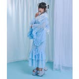 ドットチュールレースフリルマーメイド浴衣3点セット【大きいサイズあり】 韓国 夢… | 夢展望 | 詳細画像28 
