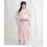 【4L 6L】ドットチュールレースフリルマーメイド浴衣3点セット 韓国 | 夢展望 | 詳細画像11