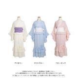 【4L 6L】ドットチュールレースフリルマーメイド浴衣3点セット 韓国 | 夢展望 | 詳細画像31