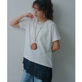レイヤードレースTシャツ 韓国 夢展望 bohmal | 夢展望 | 詳細画像5 